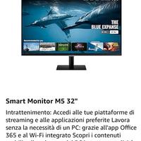 Monitor Smart Samsung 32”, S32AM500NR