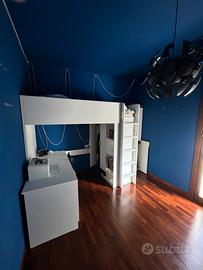 Letto a soppalco ikea smastad