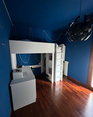 Letto a soppalco ikea smastad