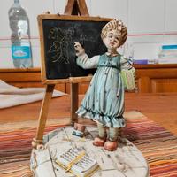 Maestrina Tiziano Galli porcellana Capodimonte