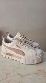 sneakers PUMA Mayze bianco e Baige