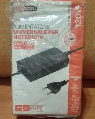 Alimentatore caricabatteria pc universale Nuovo