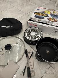 Tefal wok e fonduta elettrica 2 in 1, 8 persone