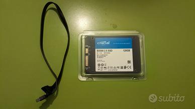 SSD 120GB Crucial + cavo sata