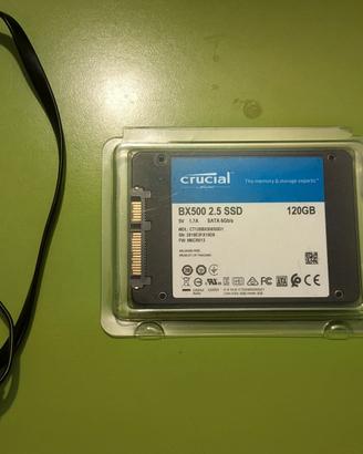 SSD 120GB Crucial + cavo sata