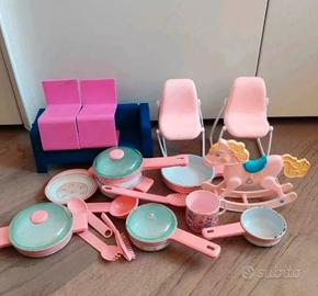 Lotto Accessori Casa Barbie Vintage 