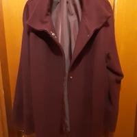 giaccone invernale donna color vinaccia 