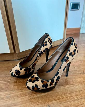 Scarpe con tacco Zara animalier cavallino