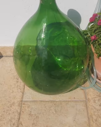 Damigiana in vetro verde 50l