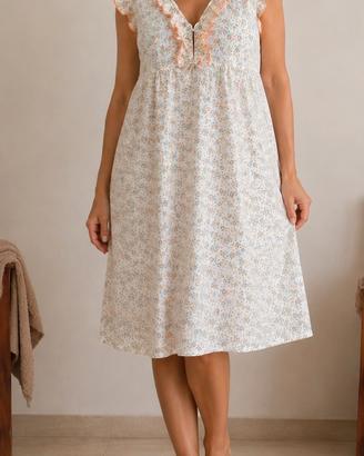 Camicia da notte vintage in cotone 100%