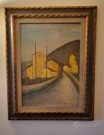Quadro con paesaggio toscano di Ardengo Fossi