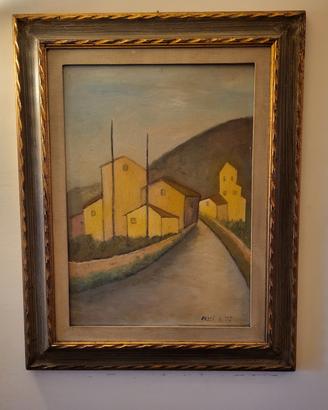 Quadro con paesaggio toscano di Ardengo Fossi