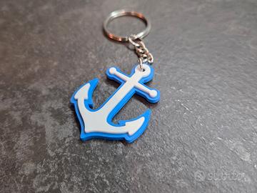 Portachiavi nautico a forma di ancora