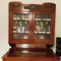 Vetrinetta in legno di ciliegio