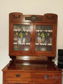 Vetrinetta in legno di ciliegio