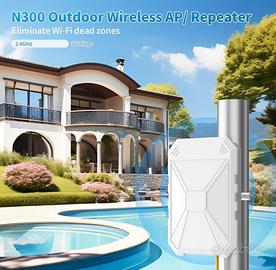 INEAUTO N300 Outdoor WiFi Ripetitore Antenna