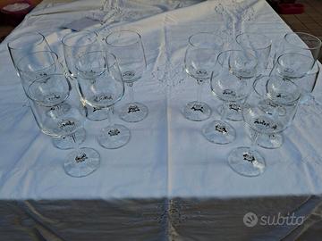 CALICI ACQUA E VINO IN CRISTALLO