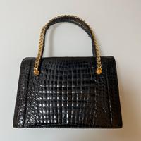 Borsa lusso pelle coccodrillo vintage