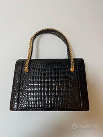 Borsa lusso pelle coccodrillo vintage