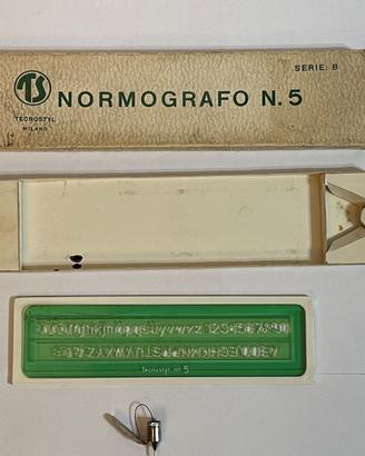 Normografo n. 5 serie B con pennino
