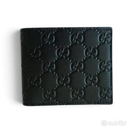 Portafoglio Gucci GG Emblem Bi-fold Pelle Nera