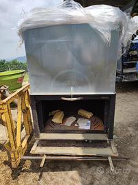 Camino termo camino con vetro