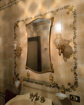 Set bagno completo vintage anni '70 – Specchio,