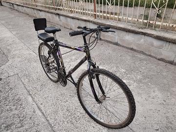 Bicicletta con seggiolino bimbo. 