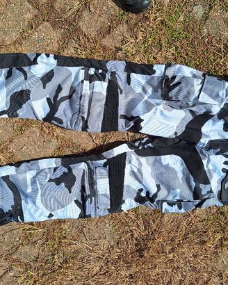 pantaloni moto enduro cross  mimetici