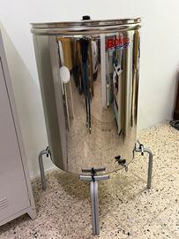 Bidone inox olio/vino