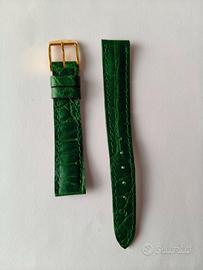 Cinturino in pelle verde 14mm