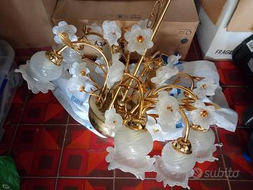 lampadario in vetro