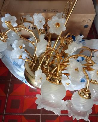 lampadario in vetro