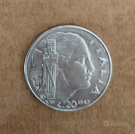2 Monete da 20 Cent Regno d'Italia 1940-1943