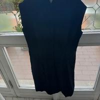vestito da sera nero vintage anni 70 da donna