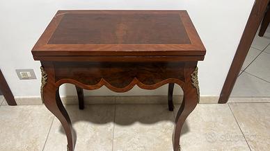 tavolino scacchiera vintage in legno anni 60 70 