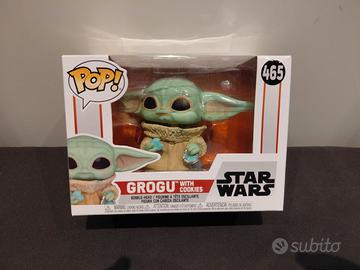Funko POP Star Wars Grogu with cookies #465, nuovo