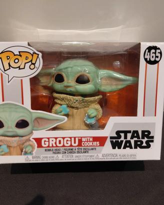Funko POP Star Wars Grogu with cookies #465, nuovo