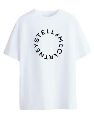 Maglietta H&M logo Stella McCartney donna bianca