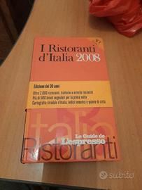 Libro I ristoranti d'Italia 2008 Guide Espresso