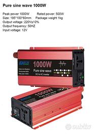 Inverter a onda sinusoidale pura 500W 12V a 220V