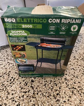 Barbecue elettrico con ripiani nuovo