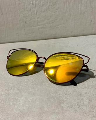 Occhiali da sole-rosa con lenti specchiate