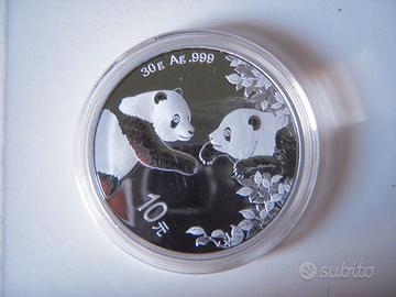 moneta argento Cina panda 2023 1 oz