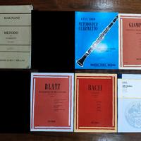 Libri musica Metodi Esercizi Studi per Clarinetto