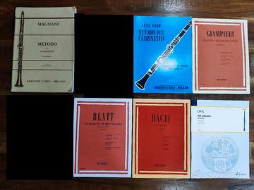 Libri musica Metodi Esercizi Studi per Clarinetto