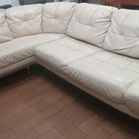 Divano angolare in ecopelle 