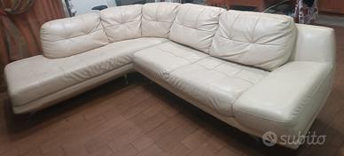 Divano angolare in ecopelle 