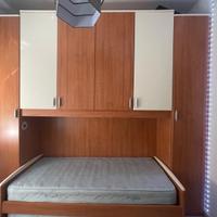 armadio con letto a ponte usato