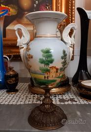 Antico Vaso balaustra impero del 1800 alto 27cm
